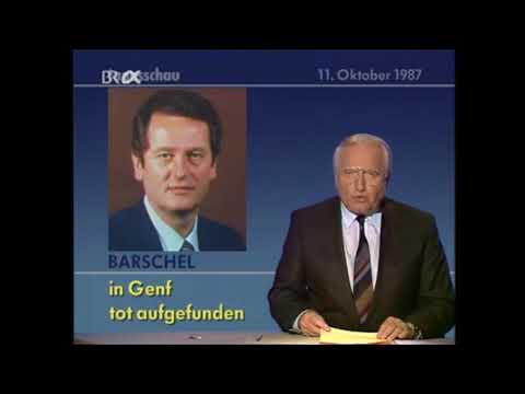 Trauer um Uwe Barschel, den am 11. Oktober 1987 in Genf verstorbenen CDU-Politiker