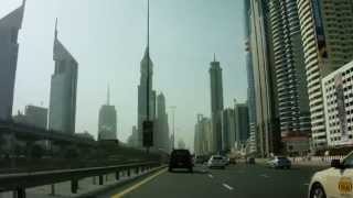 preview picture of video 'Sheikh Zayed Road - Ghweifat International Highway - Dubai (Burj Khalifa)'