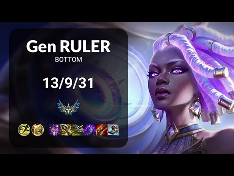 Gen Ruler Senna vs Lucian BOTTOM - KR CHALLENGER Patch 15.10