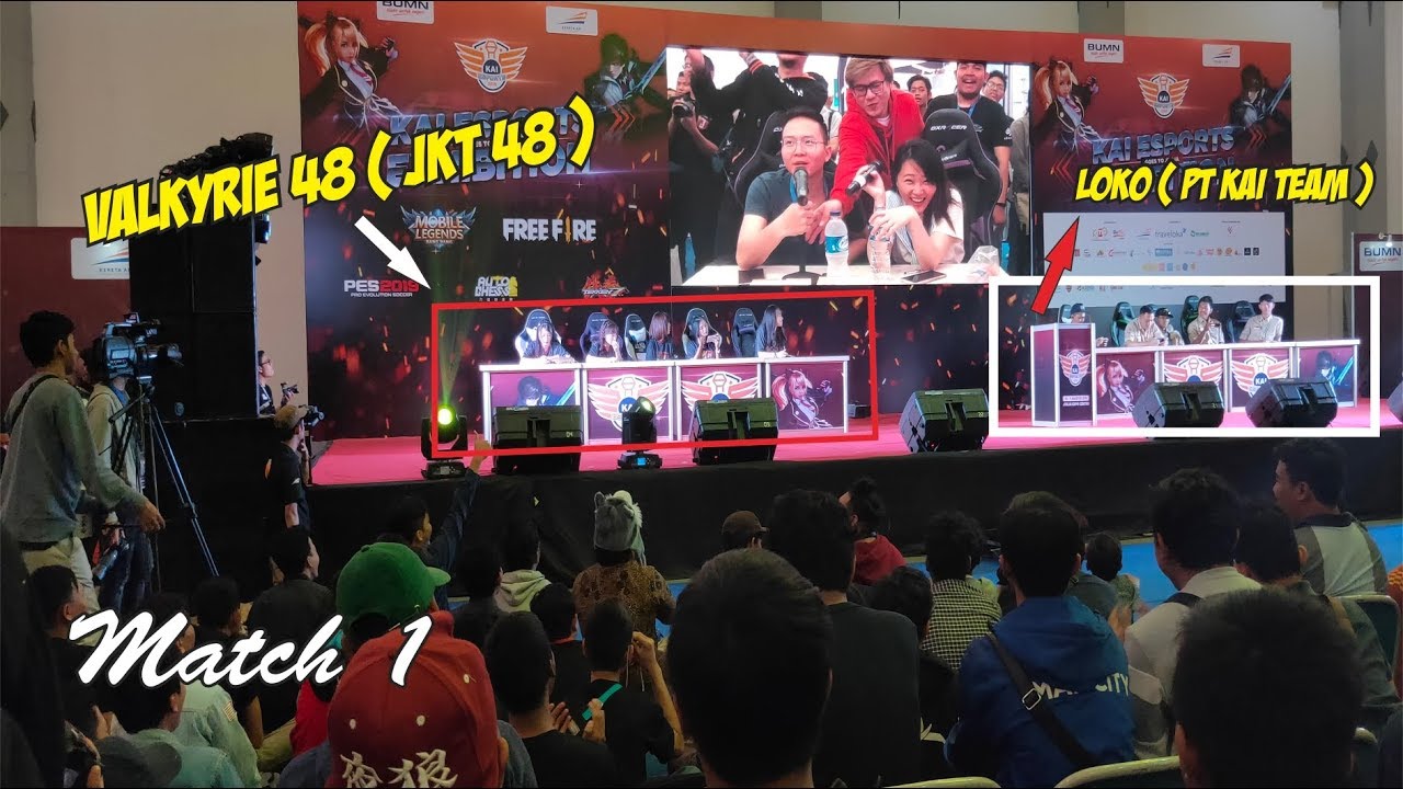 PSVLOG#1, Valkyrie 48(JKT 48) vs Loko(PT KAI) Mobile Legend liga KAI Esport 2019 Goes to Jogja