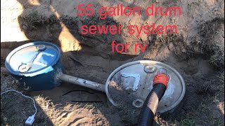 DIY 55 gallon drum sewer system for rv Fix It Dad!