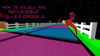 HOW TO BEAT IMPOSSIBLE SQUID GAME GLASS BRIDGE 2 | Roblox (MIGHT'VE BEEN PATCHED)