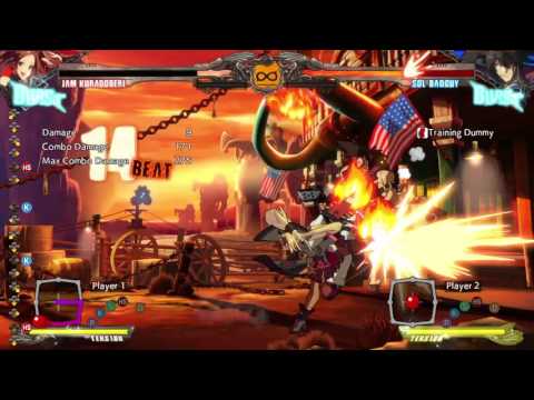 Guilty Gear Xrd -Revelator- BnB goes with Jam