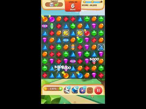 Jewel Match King Level 80 - Walkthrough ( No Booster )