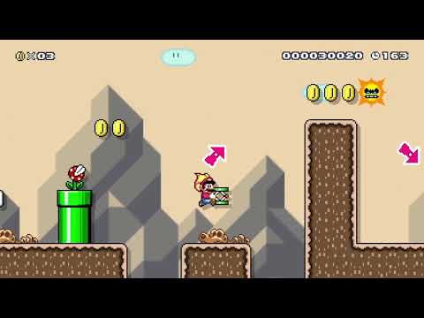 W5-Curry Desert 1 by Fizztachio 🍄 Super Mario Maker 2 ✹Switch✹ #beb