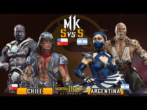 🏆 CHILE VS ARGENTINA - La Revancha! 【5 Vs 5】 - 【MK11】- ft. Eternal, Dante, Gergmc, Scorpioniprocs
