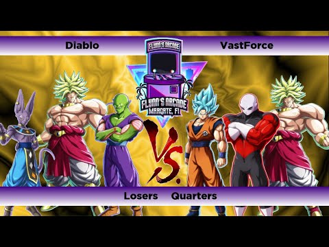 Flynn's 052 Losers Quarters - Diablo (Beerus Piccolo Broly) Vs. VastForce (Goku Jiren Broly) DBFZ