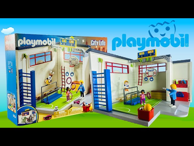 Vídeo relacionado con PLAYMOBIL City Life 71328 Gimnasio extensión, Extensión de Gimnasio con Canasta de Baloncesto, Juguetes para niños a Partir de 4 años