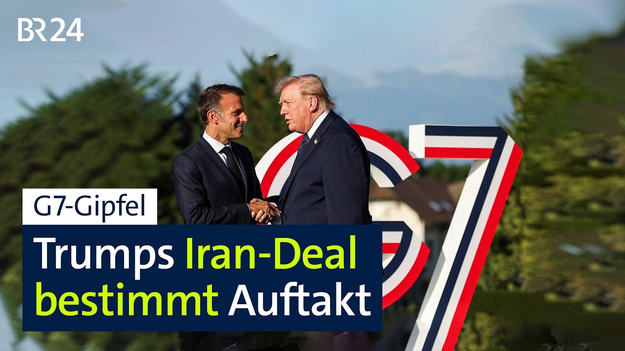 Macron und Trump sprechen in Évian über Iran-Vereinbarung | BR24