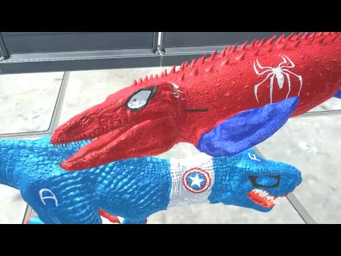 SPIDERMAN MOSASAURUS vs All Units DEATHRUN ARBS || Animal Revolt Battle Simulator