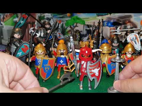 Unboxing Playmobil Knights. Special Plus. 4763 Caballero del Toro con Armadura Roja y Casco Cuernos.