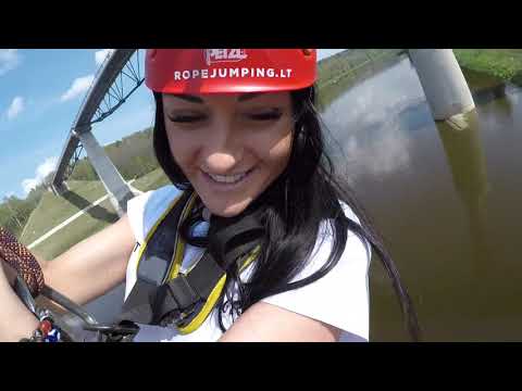 Akvilė Grubliauskaitė | Šuolis su virve @ Baltosios Rožės tiltas, Alytus | www.ropejumping.lt