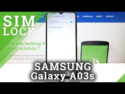 How to Change SIM PIN in SAMSUNG Galaxy A03s – Find SIM Card Lock Section