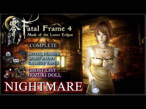 Fatal Frame 4: Mask of the Lunar Eclipse [PC] - Nightmare 100% (Ghosts, Dolls, Files & Upgrades)