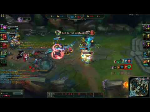 Kalista 2v5 Teamfight.