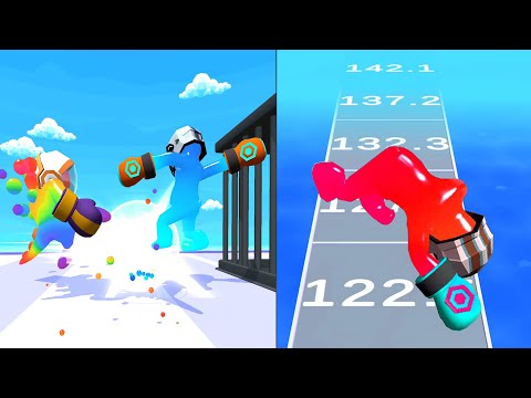 Jelly Runner 3D Game All Level New Update Power Level 193 - 195