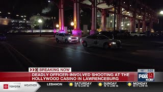 Man dies after officer-involved shooting at Hollywood Casino and Hotel in Lawrenceburg, police sa...
