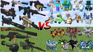 ALL Minecraft Vic's Point Blank Guns vs Every Strongest Boss Mob