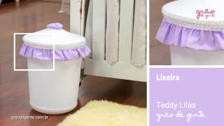 Lixeira Teddy Lilás | Ref: 50355