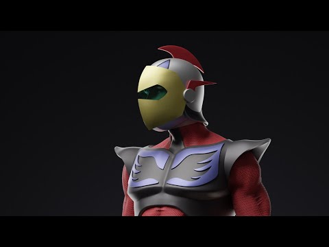 Actarus / Duke Fleed Statue by Andre Reuter (zbrush and 3D printing)