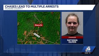 Pickens County deputies arrest three after separate traffic stops