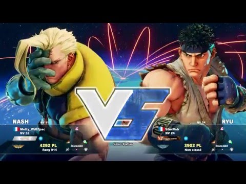 Starnab ( Ryu ) VS Will2pac ( Nash ) HD 1080p - Street Fighter 5