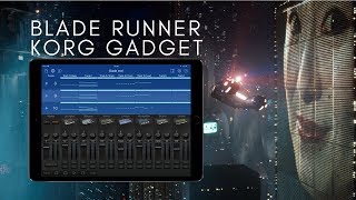 Sons de Blade Runner End Titles no Korg Gadget para iPad