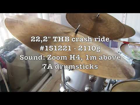 22,2" THB crash ride #151221 -  2110g - SOLD OUT