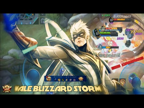 Vale Blizzard Storm  Insane Burst Damage [ Top Global Vale ] Mobile Legend