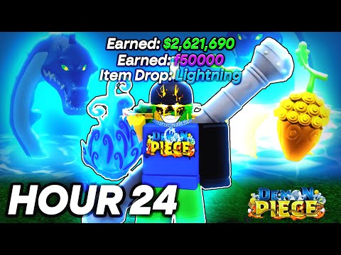 (CODE) Grinding SEA BEAST For 24 HOURS And This Is What I Got... | Demon Piece