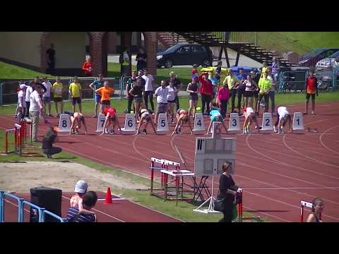 Bieg na 100m -Kobiety Seria 3 - Mistrzostwa województwa Świętokrzyskiego 2019