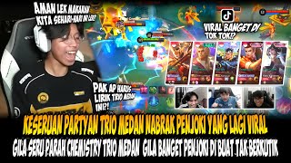 Download lagu PARTYAN RRQ DYREN NABRAK PENJOKI YANG LAGI VIRAL⁉️SERU PARAH CHEMISTRY TRIO MEDAN NGERI BANGET‼️ mp3