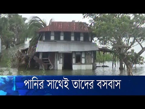 লোনা পানির দুর্ভোগ থেকে মুক্তি চান নদীপারের মানুষ