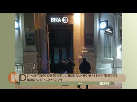 San Antonio Oeste: detuvieron a un hombre en intento de robo al Banco Nación