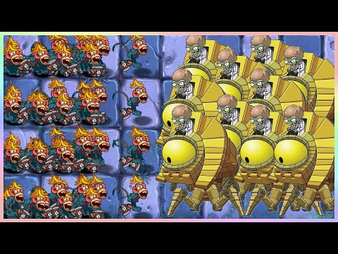 Bad Monkeys vs 10 ZOMBOSS - Pvz2 MOD