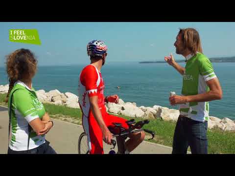 Cycling ambassadors of Slovenia 2018 with David Pleše (Ironman)