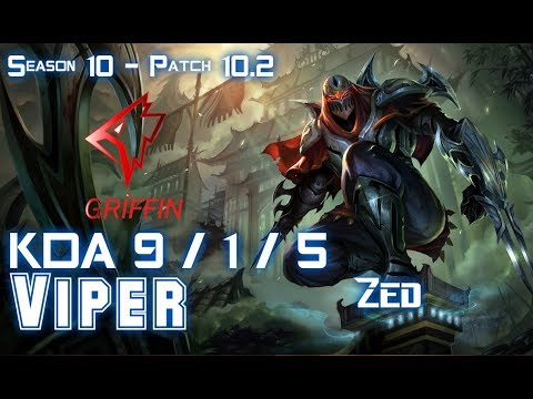 GRF Viper ZED vs MISS FORTUNE ADC - Patch 10.2 KR Ranked