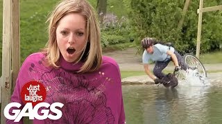 Mejores Bromas - Mujer Enojada y Mojada