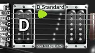 D Standard Guitar Tuner (D G C F A D Tuning)