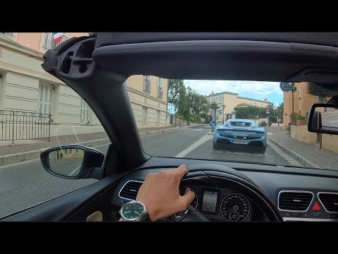 Cruising Behind a Ferrari 296 on the Côte d’Azur #monaco