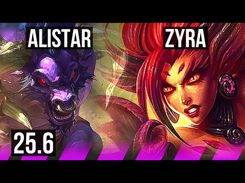 ALISTAR & Draven vs ZYRA & Sivir (SUP) | KR Grandmaster | 25.6