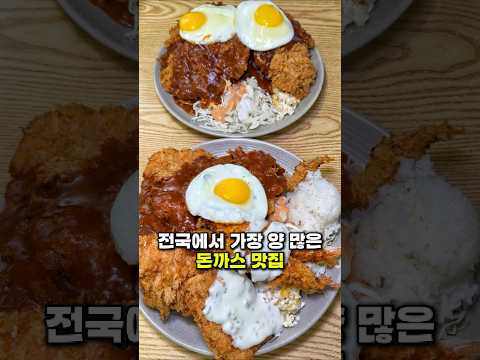 전국에서 가장 양 많은 돈까스?!