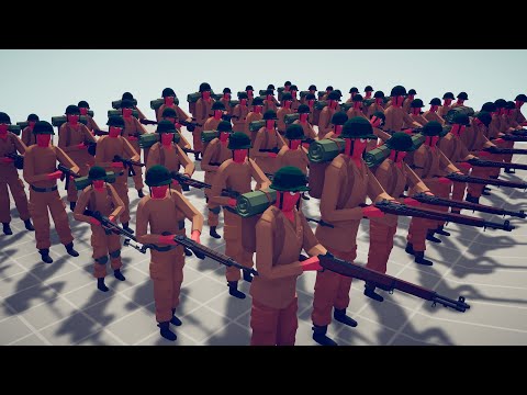 US ARMY vs GERMAN ARMY | Totally Accurate Battle Simulator - TABS