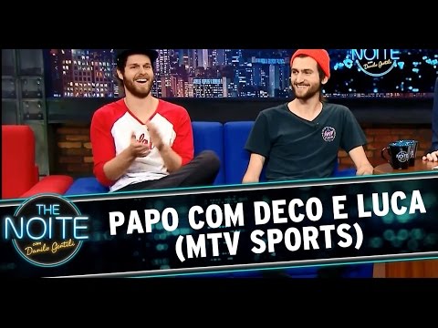 The Noite (25/07/14) - Entrevista Deco e Luca (MTV Sports)