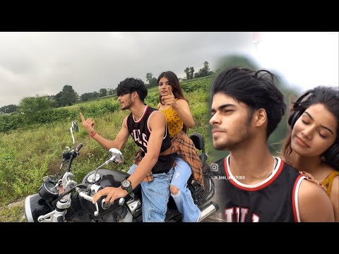 Om Ko Ahana Ke Sath Pakad Liya Chupke Se 😍 Bike Ride Karte Hue 