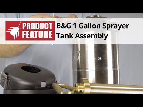  B&G 1 Gallon Sprayer Tank Assembly Video 