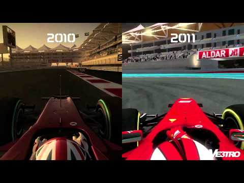 F1 2010 vs 2011 Abu Dhabi (HD 1080p)