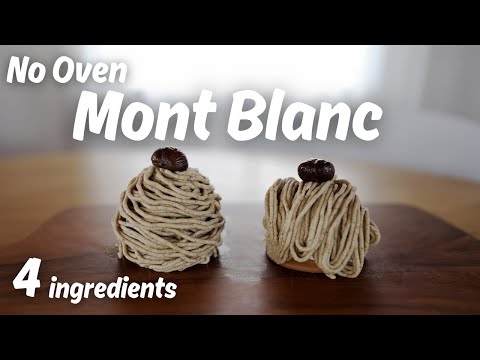 Simple 4-Ingredient Mont Blanc Recipe: Quick & Easy with a Microwave!