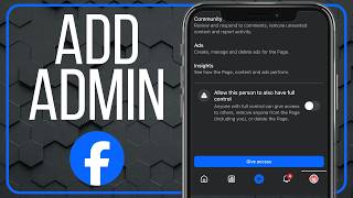 How To Add Admin On Facebook Page | Tutorial Video