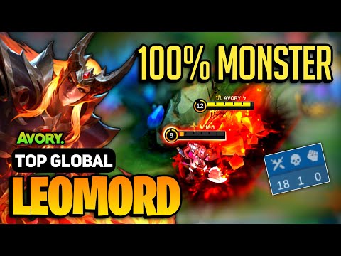 100% MONTER! Leomord Best Build 2023 [ Leomord Gameplay Top Global ] By Avory - Mobile Legends